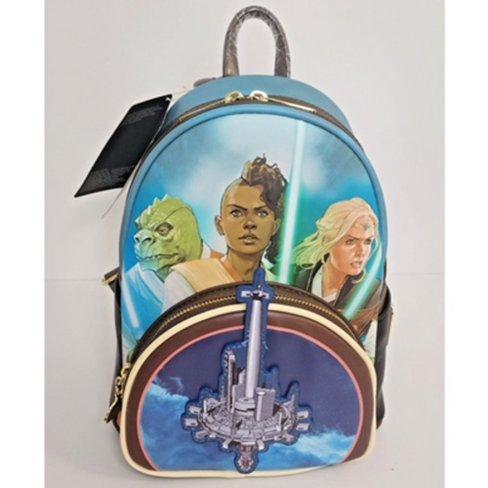 Loungefly Star Wars The High Republicβ Mini Backpack Light Blue Brown
